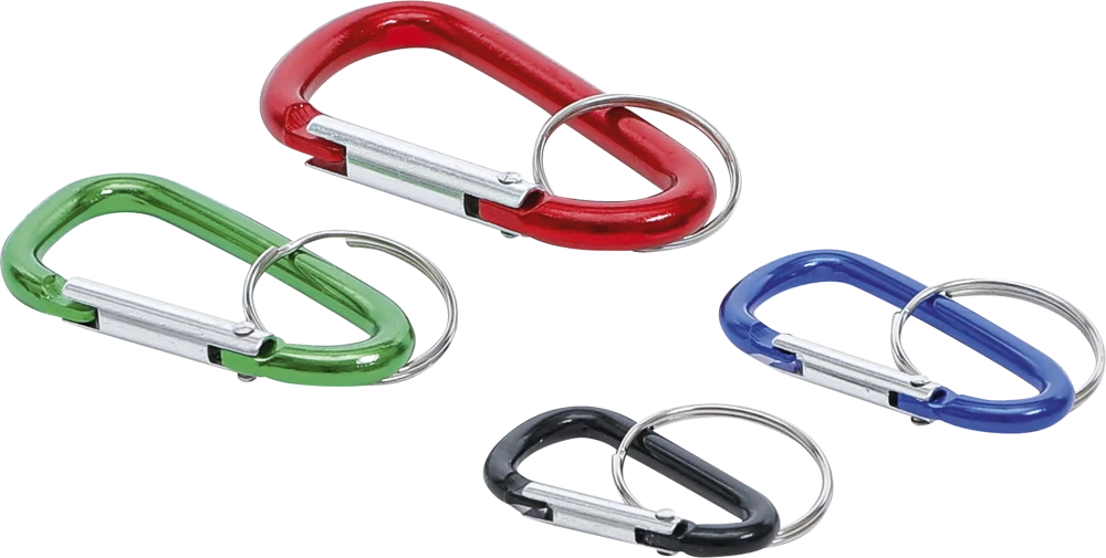 Kulcscsomó-karabiner készlet | 4 darabos