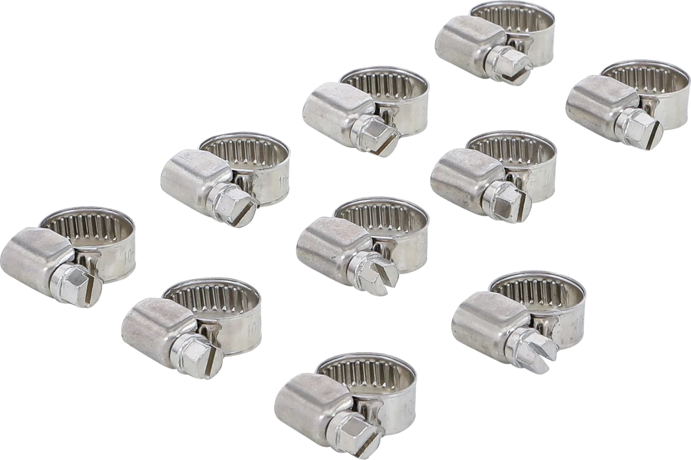 Tömlőbilincs | INOX | 10 x 16 mm | 10 darabos
