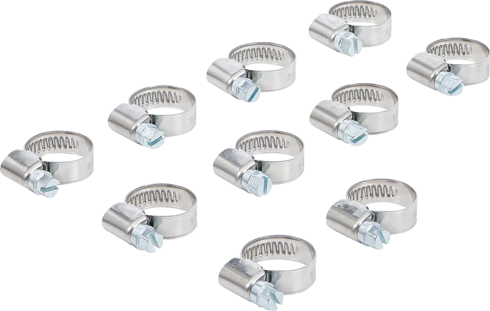 Tömlőbilincs | INOX | 12 x 20 mm | 10 darabos