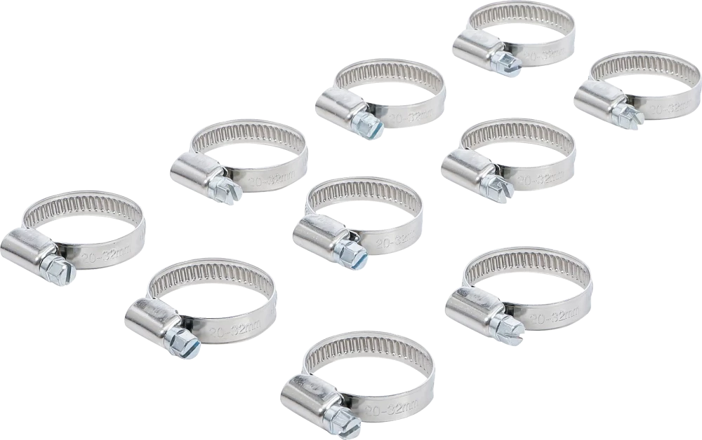 Tömlőbilincs | INOX | 20 x 32 mm | 10 darabos