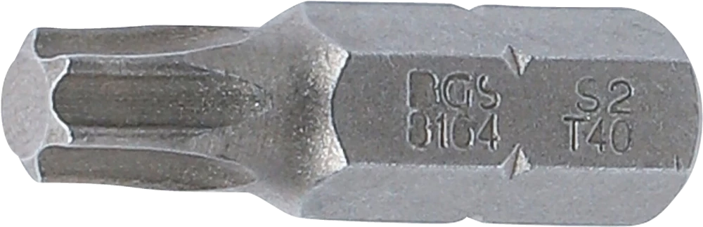 Behajtófej | Hossz 30 mm | Külső hatszögletű 8 mm (5/16") | T-profil (Torx) T40