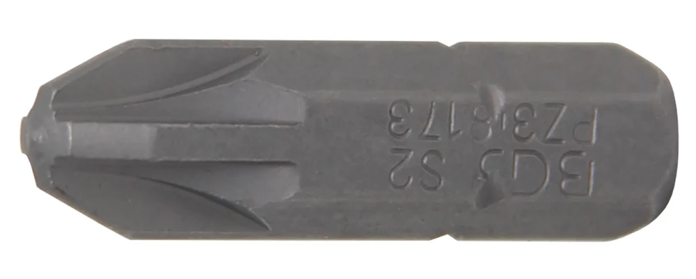Behajtófej | Hossz 25 mm | Külső hatszögletű 6,3 mm (1/4") | Csillag PZ3