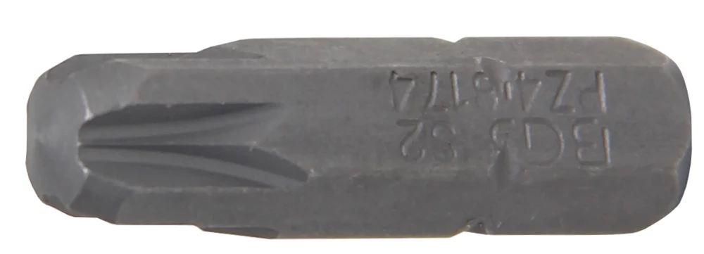 Behajtófej | Hossz 25 mm | Külső hatszögletű 6,3 mm (1/4") | Csillag PZ4