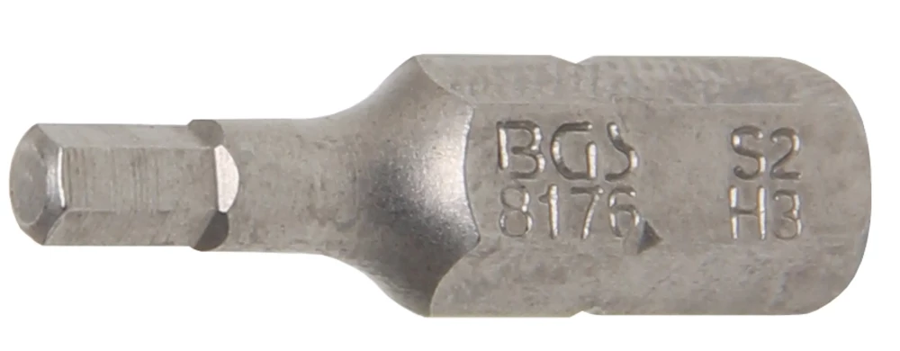 Behajtófej | Hossz 25 mm | Külső hatszögletű 6,3 mm (1/4") | Belső hatszögletű 3 mm