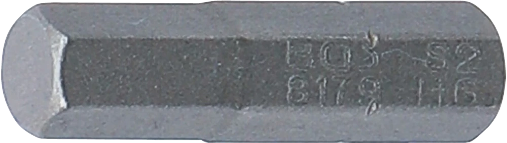 Behajtófej | Hossz 25 mm | Külső hatszögletű 6,3 mm (1/4") | Belső hatszögletű 6 mm