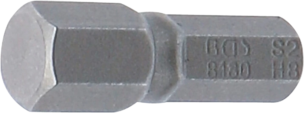 Behajtófej | Hossz 25 mm | Külső hatszögletű 6,3 mm (1/4") | Belső hatszögletű 8 mm