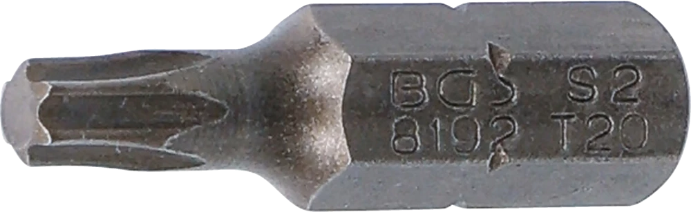 Behajtófej | Hossz 25 mm | Külső hatszögletű 6,3 mm (1/4") | T-profil (Torx) T20