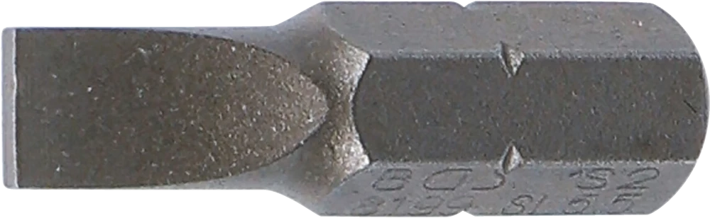 Behajtófej | Hossz 25 mm | Külső hatszögletű 6,3 mm (1/4") | Lapos 5,5 mm