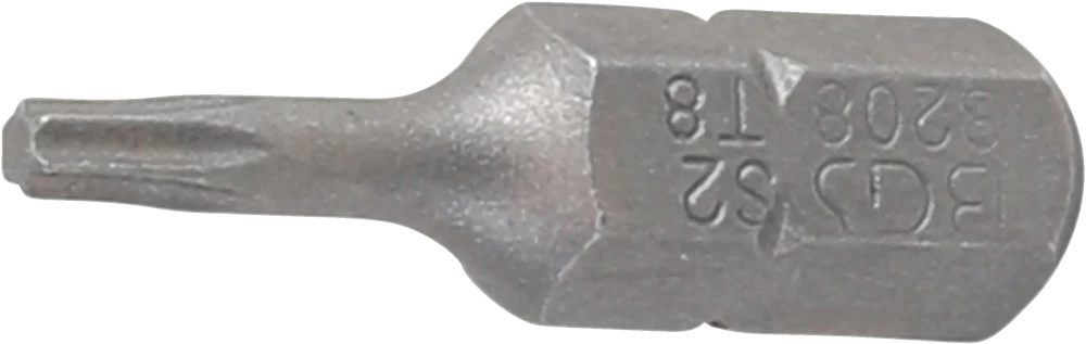 Behajtófej | Hossz 25 mm | Külső hatszögletű 6,3 mm (1/4") | T-profil (Torx) T8