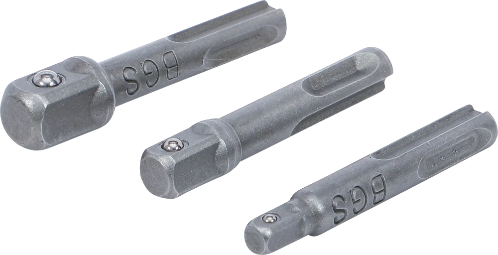 Adapterkészlet | SDS - 6,3 mm (1/4"), 10 mm (3/8"), 12,5 mm (1/2") | 3 darabos