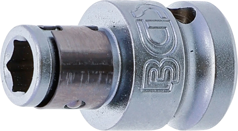 Golyós behajtófej-adapter | Belső négyszögletű kulcsnyílású elem 10 mm (3/8") | Belső hatszögletű 6,3 mm (1/4")