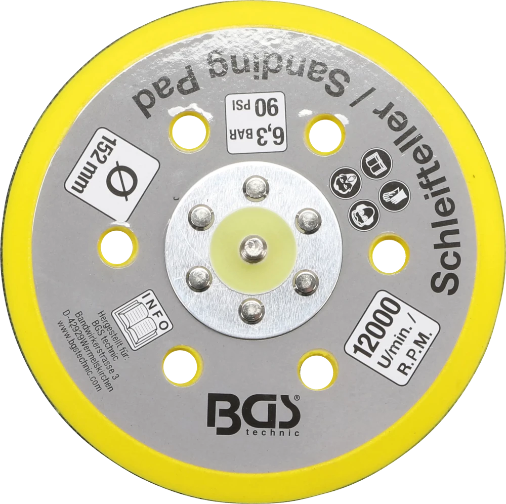 Tépőzáras tárcsa a BGS 3290-hez, 8688-hoz | Ø 152 mm