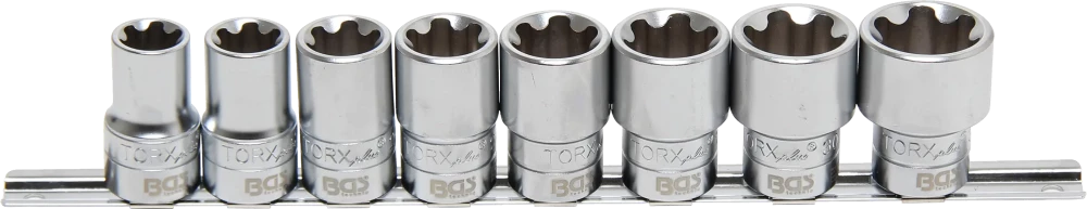 Dugókulcskészlet, T-profil Plus (Torx Plus) | 12,5 mm (1/2") | 18EP - 32EP | 8 darabos