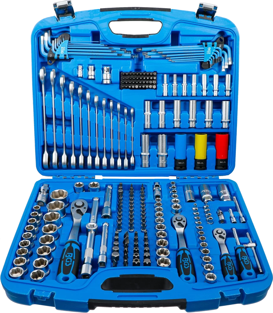 Dugókulcskészlet | 6,3 mm (1/4") / 10 mm (3/8") / 12,5 mm (1/2") | 218 darabos