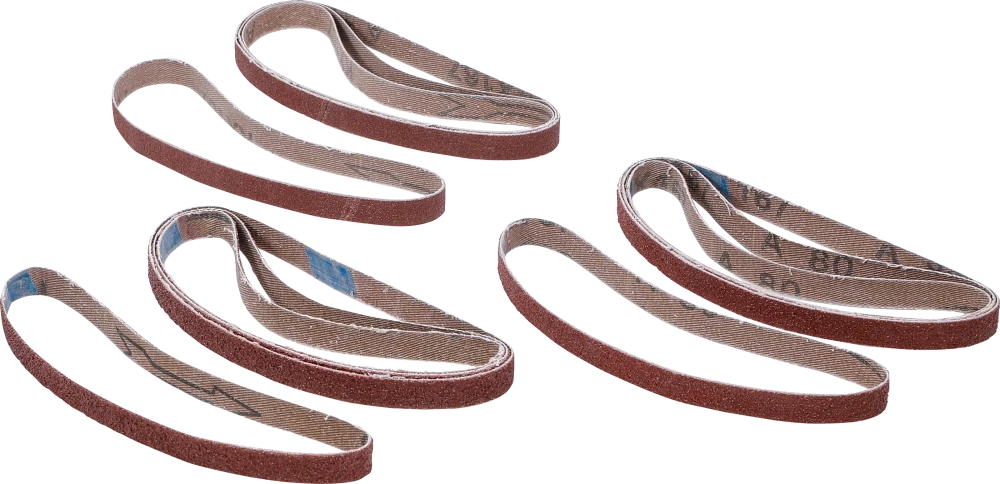 Csiszolószalag-készlet | a BGS 8853-hez | 10 mm x 330 mm | K 60 - 80 - 120 | 12 darabos