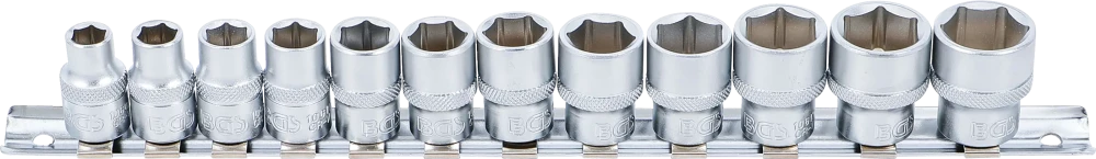 Dugókulcskészlet, hatszögletű | 10 mm (3/8") | 8 - 19 mm | 12 darabos