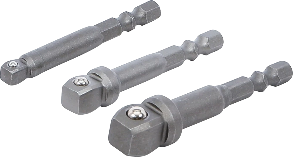 Fúrógép-billentő adapter készlet | Külső hatszögletű 6,3 mm (1/4") | 3 darabos