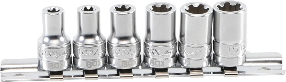Dugókulcskészlet, T-profil Plus (Torx Plus) | 6,3 mm (1/4") | 6EP - 12EP | 6 darabos