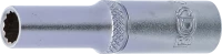 Dugókulcs, tizenkétszögletű, mély | 6,3 mm (1/4") | 6 mm