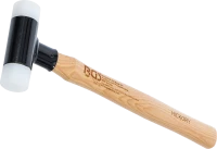 Műanyag kalapács | Hickory nyéllel | visszaütésmentes | Ø 30 mm | 300 g
