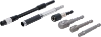 Adapter- és hosszabbító készlet | fúrógépekhez | 6 darabos