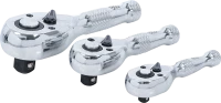 Miniatűr racsnis készlet | 6,3 mm (1/4") / 10 mm (3/8") / 12,5 mm (1/2") | 3 darabos
