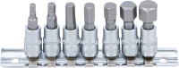 Behajtófej-készlet | 6,3 mm (1/4") | Belső hatszögletű 4 - 12 mm | 7 darabos