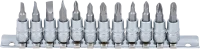 Behajtófej-készlet | 6,3 mm (1/4") | Lapos, csillag PH / PZ | 12 darabos