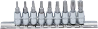 Behajtófej-készlet | 6,3 mm (1/4") | T-profil (Torx) T10 - T50 | 9 darabos
