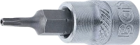 Behajtófej | 6,3 mm (1/4") | T-profil (Torx) T8 furattal