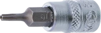 Behajtófej | 6,3 mm (1/4") | T-profil (Torx) T9 furattal