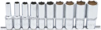 Dugókulcskészlet, hatszögletű, mély | 12,5 mm (1/2") | coll méretek | 10 darabos
