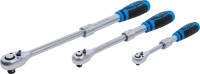 Racsnis kulcs készlet | kihúzható | 6,3 mm (1/4") - 10 mm (3/8") - 12,5 mm (1/2") | 3 darabos