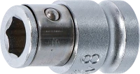 Golyós behajtófej-adapter | Belső négyszögletű kulcsnyílású elem 10 mm (3/8") | Belső hatszögletű 8 mm (5/16")