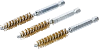 Sárgarézkefe | 10 mm | 6,3 mm (1/4") | 3 darabos