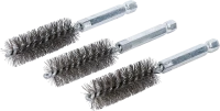 Acélkefe | 16 mm | 6,3 mm (1/4") | 3 darabos