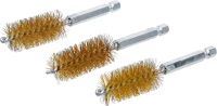 Sárgarézkefe | 19 mm | 6,3 mm (1/4") | 3 darabos