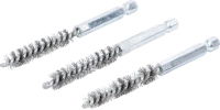Acélkefe | 9 mm | 6,3 mm (1/4") | 3 darabos