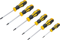 Csavarhúzó készlet | T-profil (Torx) T10 - T30 | 6 darabos