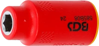 VDE dugókulcs hatszögletű | 10 mm (3/8") | 8 mm
