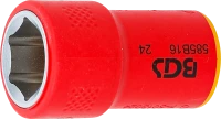 VDE dugókulcs hatszögletű | 10 mm (3/8") | 16 mm