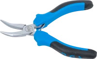Elektronikai csípőfogó | hajlított | rugóval | 138 mm