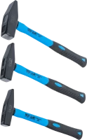 Lakatoskalapács-készlet | üvegszálas nyéllel | DIN 1041 | 300 / 500 / 800 gramm | 3 darabos