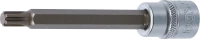 Behajtófej | Hossz 100 mm | 10 mm (3/8") | Ékprofil (RIBE) M7
