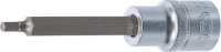 Behajtófej | Hossz 100 mm | 12,5 mm (1/2") | Belső hatszögletű 4 mm