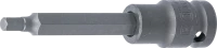 Levegős dugókulcs | Hossz 100 mm | 12,5 mm (1/2") | Belső hatszögletű 6 mm
