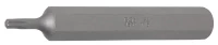 Behajtófej | Hossz 75 mm | Külső hatszögletű 10 mm (3/8") | T-profil (Torx) T15