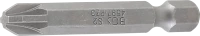 Behajtófej | Hossz 50 mm | külső hatszögletű 6,3 mm (1/4") | Csillag PZ3
