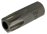 Behajtófej | Hossz 30 mm | Külső hatszögletű 10 mm (3/8") | T-profil (Torx) T55 furattal