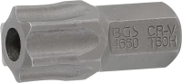 Behajtófej | Hossz 30 mm | Külső hatszögletű 10 mm (3/8") | T-profil (Torx) T60 furattal